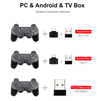 Bezprzewodowy pad do gier PC na PS3 Android telefon TV, pudełko 2.4G bezprzewodowy Joystick Joypad USB PC kontroler gier dla Xiaomi OTG inteligentny telefon 3